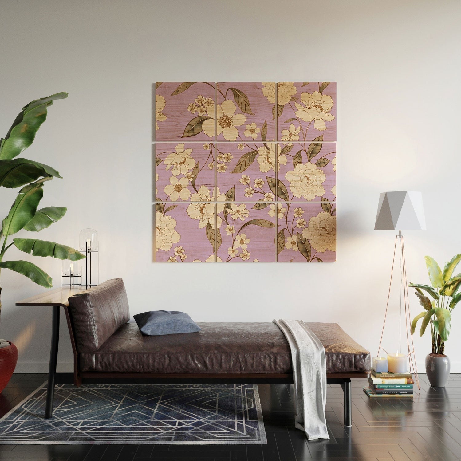 Gabriela Fuente Roberta lilac Wood Wall Mural