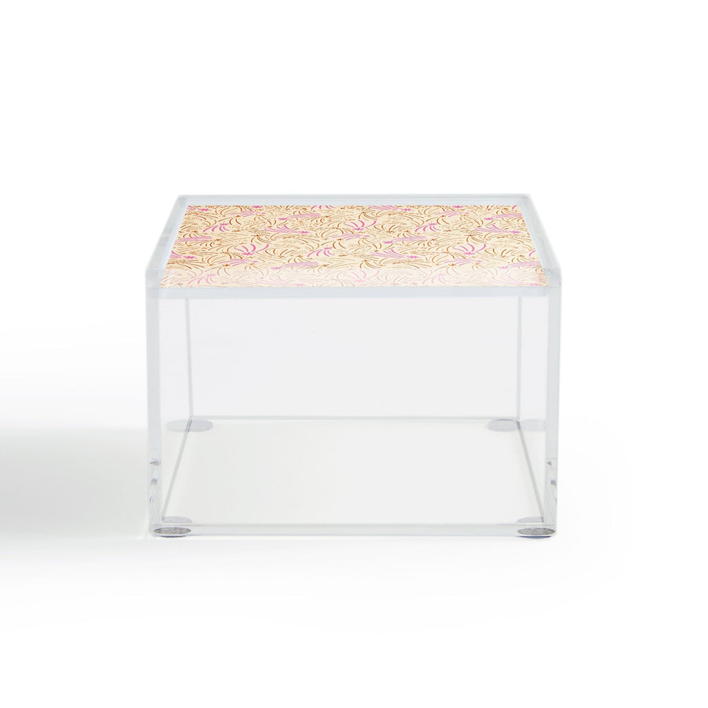 Little Om Pattern Shooting Stars cream Acrylic Box