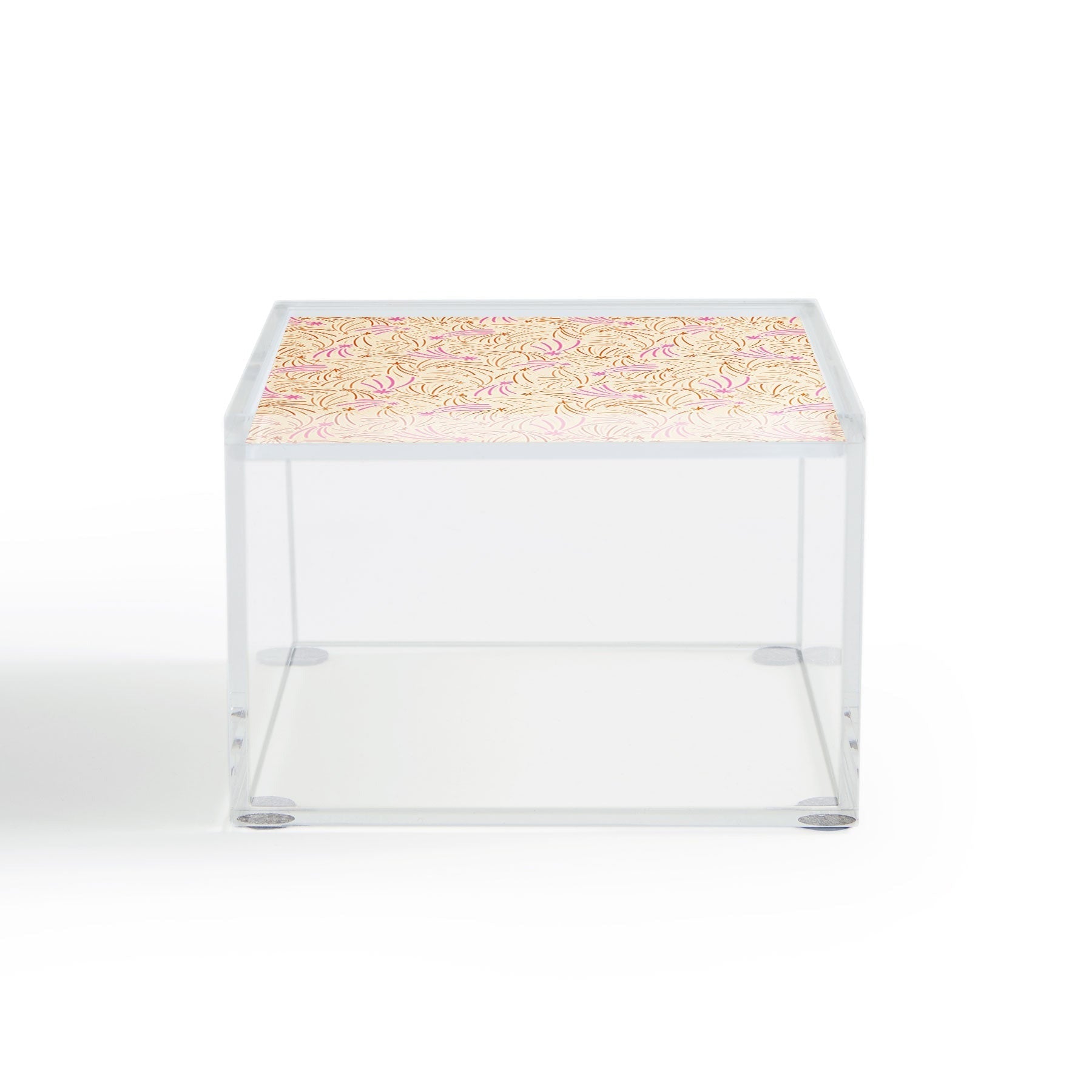 Little Om Pattern Shooting Stars cream Acrylic Box