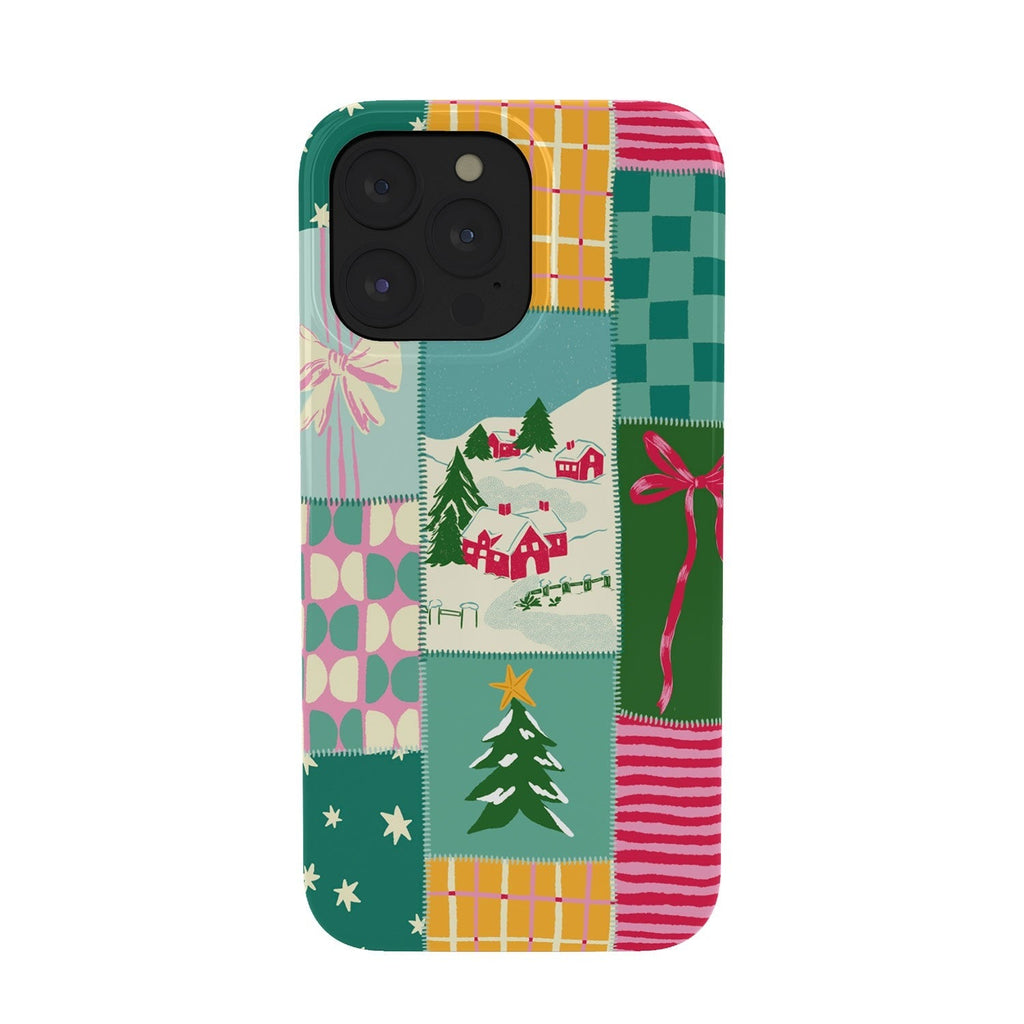 LouBruzzoni Cozy Christmas Patchwork Phone Case