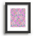 Pimlada Phuapradit Ditsy Purple Floral Half Drop Recessed Framing Rectangle