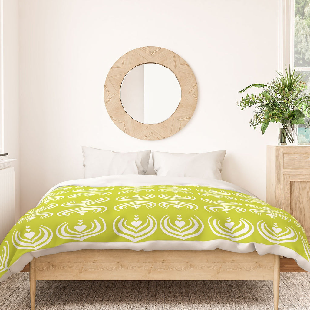 Design by Spark Matcha Latte Art Duvet Cover