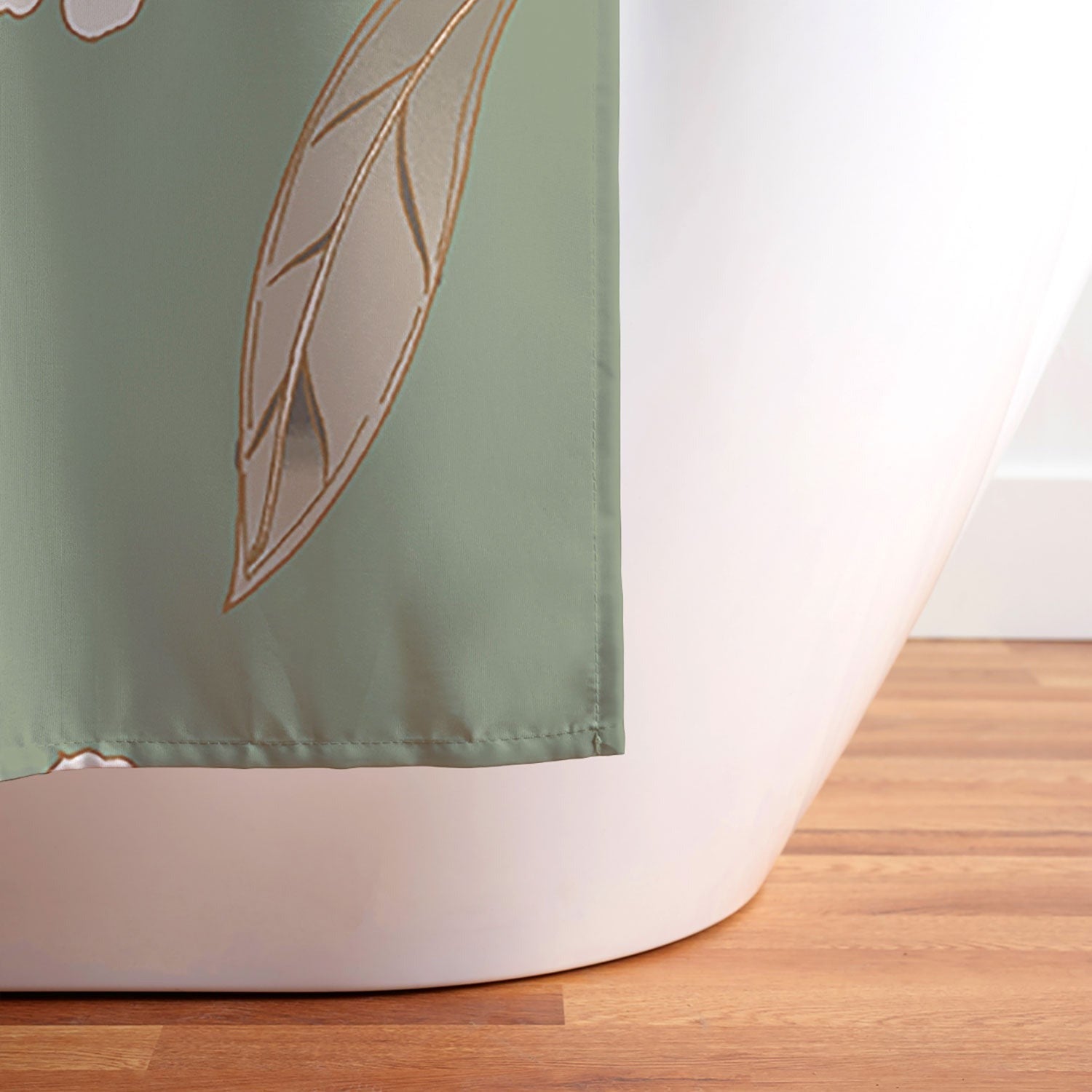 Gabriela Fuente Olive Floral Roberta Shower Curtain