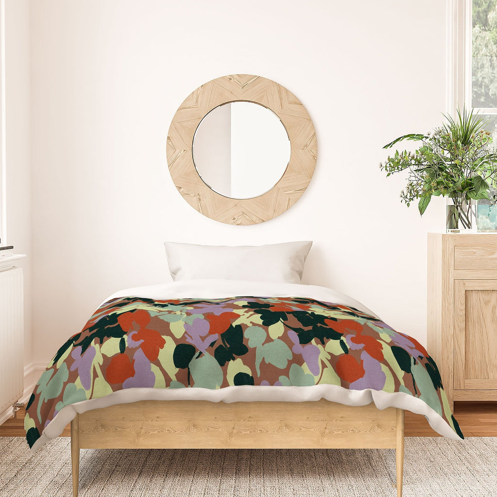 Marta Barragan Camarasa Retro Bloom Medley Duvet Cover