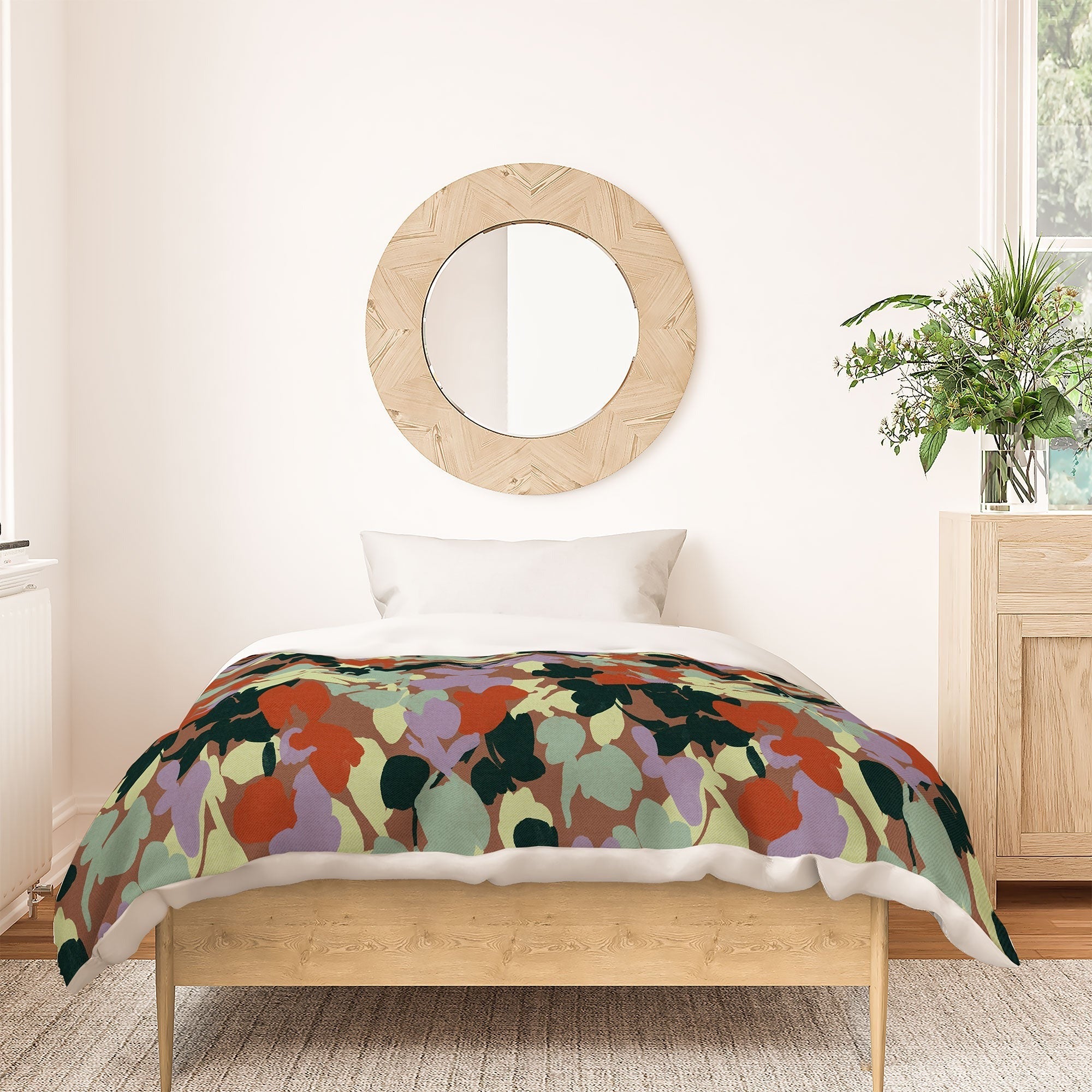 Marta Barragan Camarasa Retro Bloom Medley Duvet Cover
