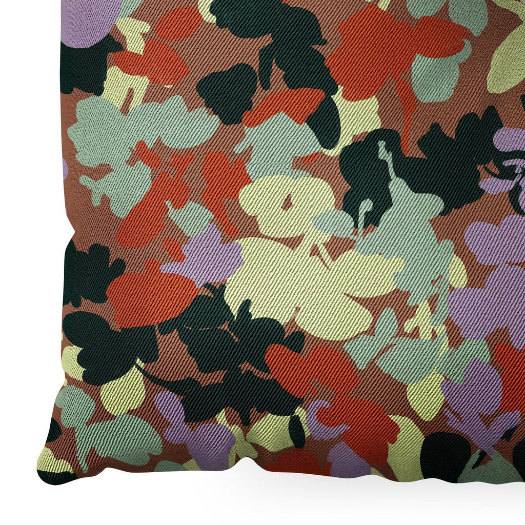 Marta Barragan Camarasa Retro Bloom Medley Floor Pillow Square