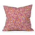 Gabriela Fuente Day Dreaming Watercolor Pink Outdoor Throw Pillow