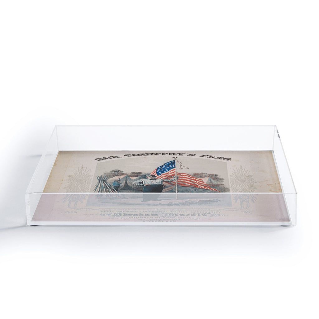 DENY Designs Our Country s Flag Acrylic Tray