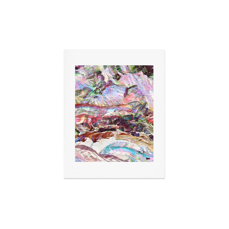 83 Oranges Sequin Haze Art Print