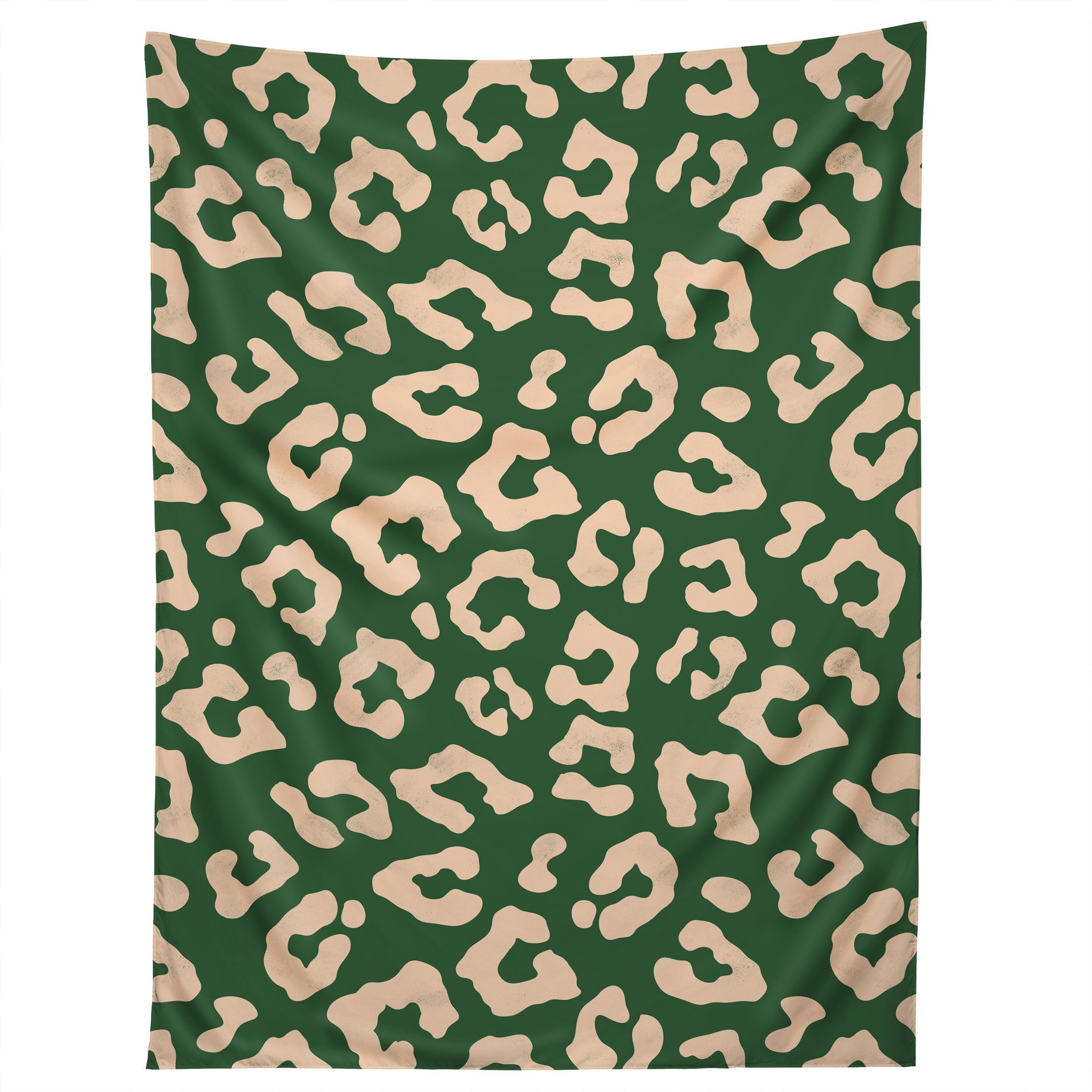 Avenie BR Cheetah Print In Green Tapestry