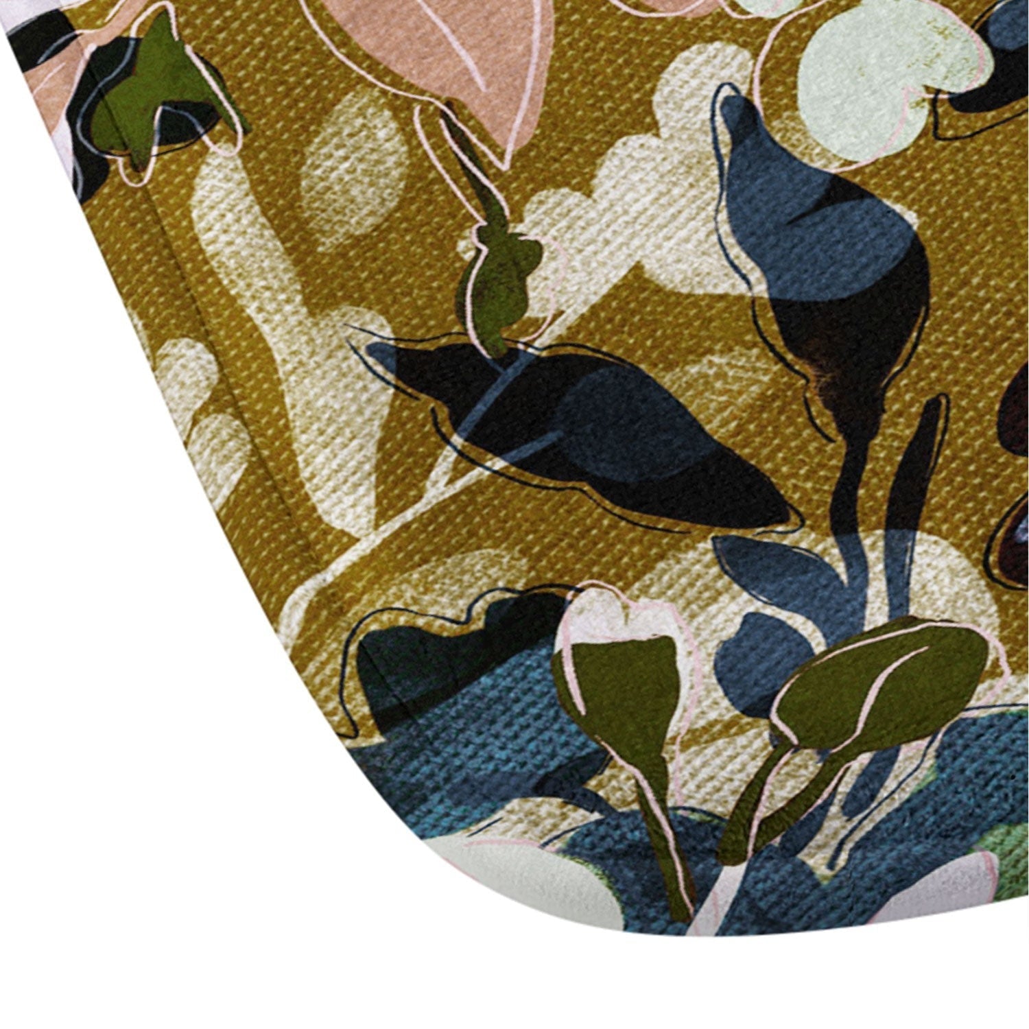Marta Barragan Camarasa Romantic Floral Fusion Memory Foam Bath Mat