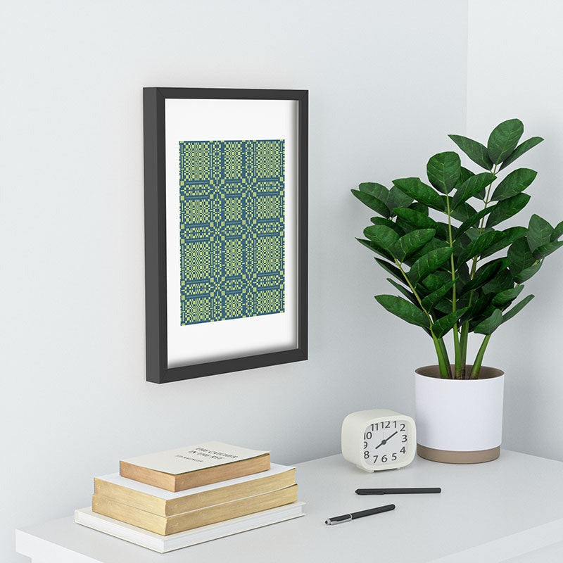 Marta Barragan Camarasa Nostalgic Grid Design Recessed Framing Rectangle