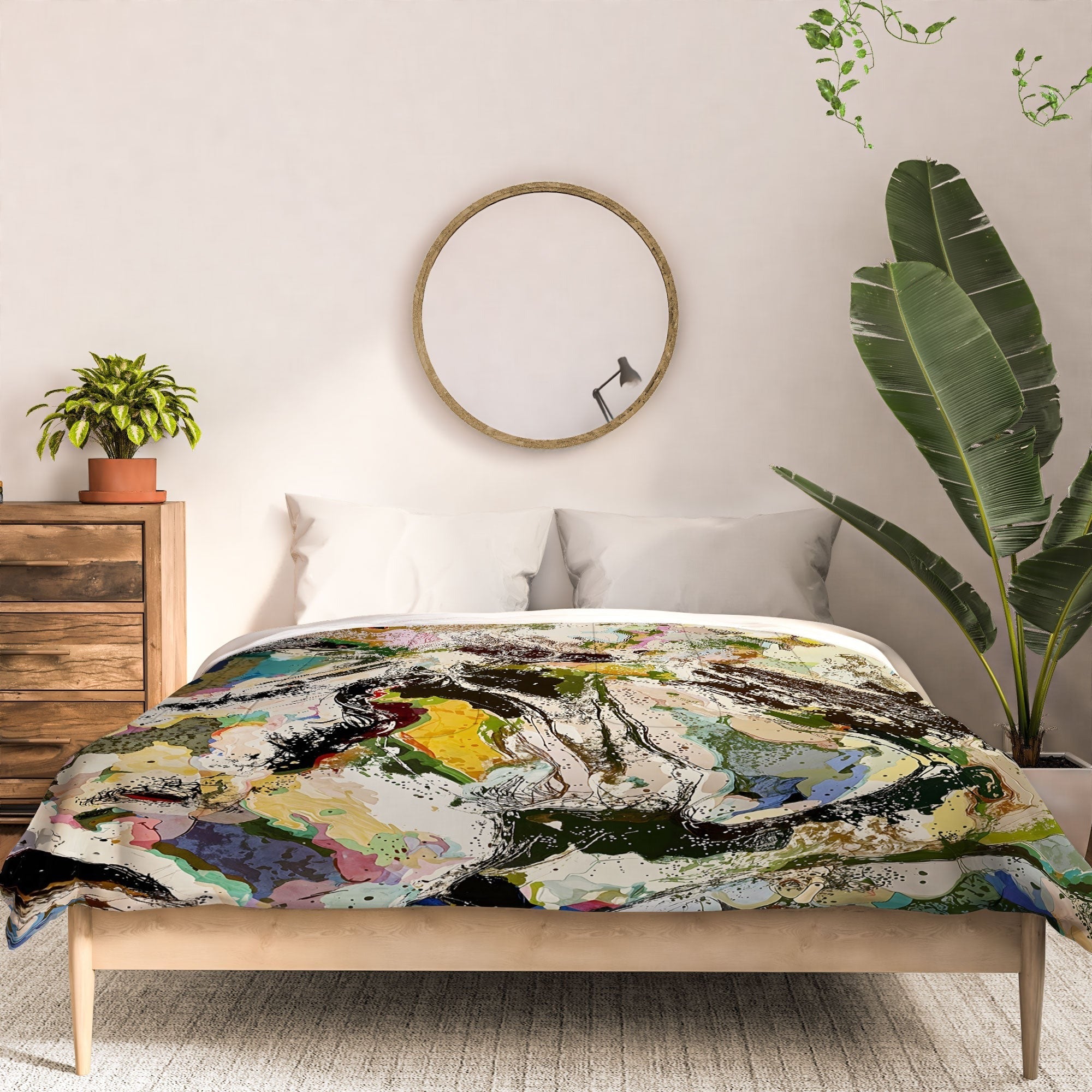 83 Oranges Echoes Beneath the Surface Comforter