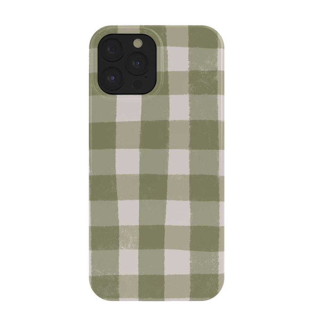 Menina Lisboa Rustic Green Plaid Phone Case