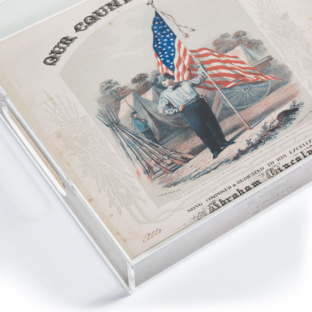 DENY Designs Our Country s Flag Acrylic Tray
