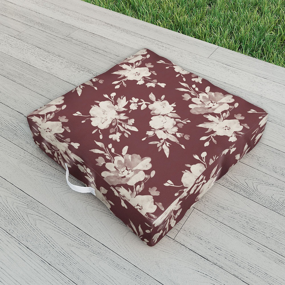 Marta Barragan Camarasa Antique Petal Romance Outdoor Floor Cushion