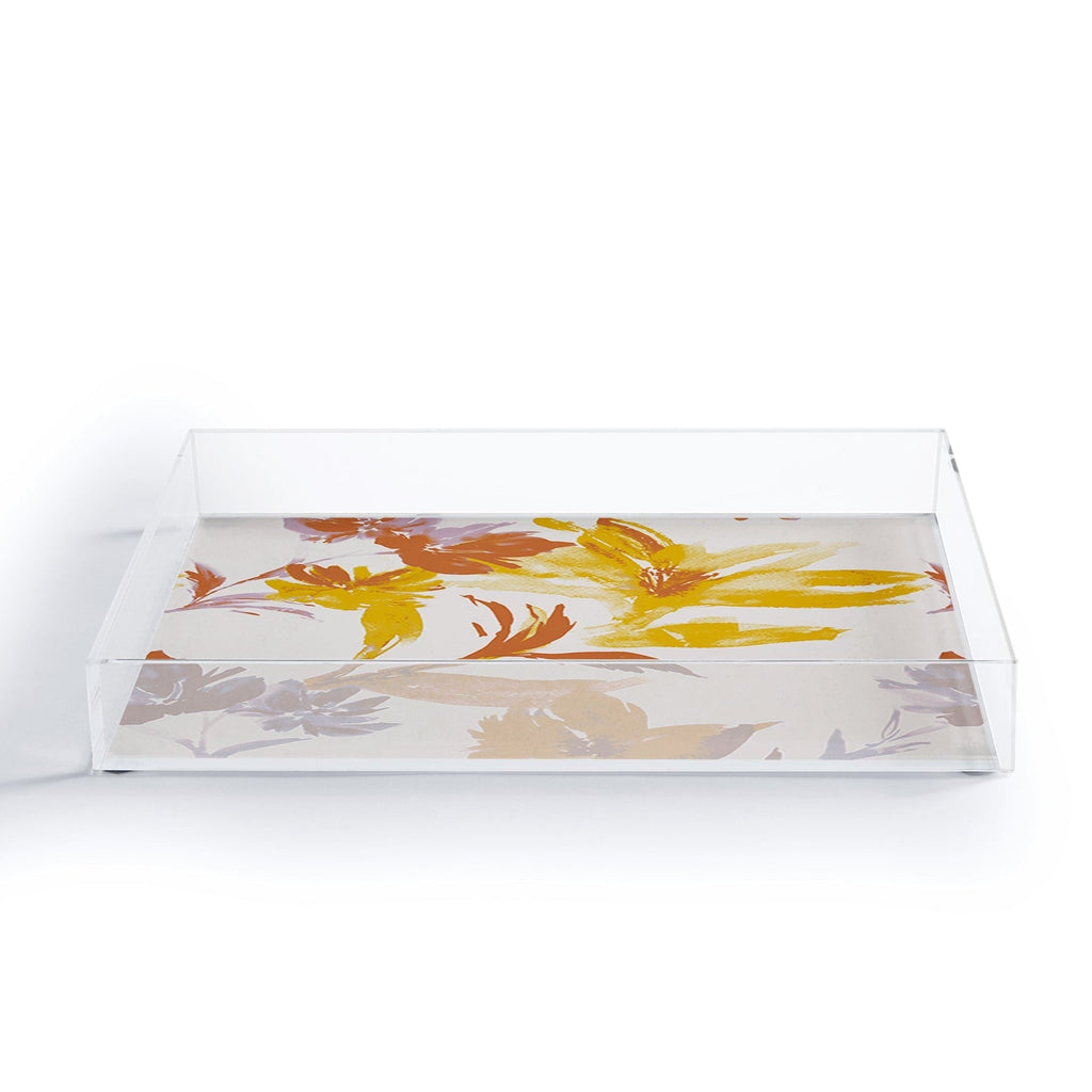 Gabriela Fuente Emma Floral Classic Acrylic Tray
