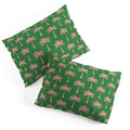 Design by Spark Pink Palm Tree Oasis Pillow Shams