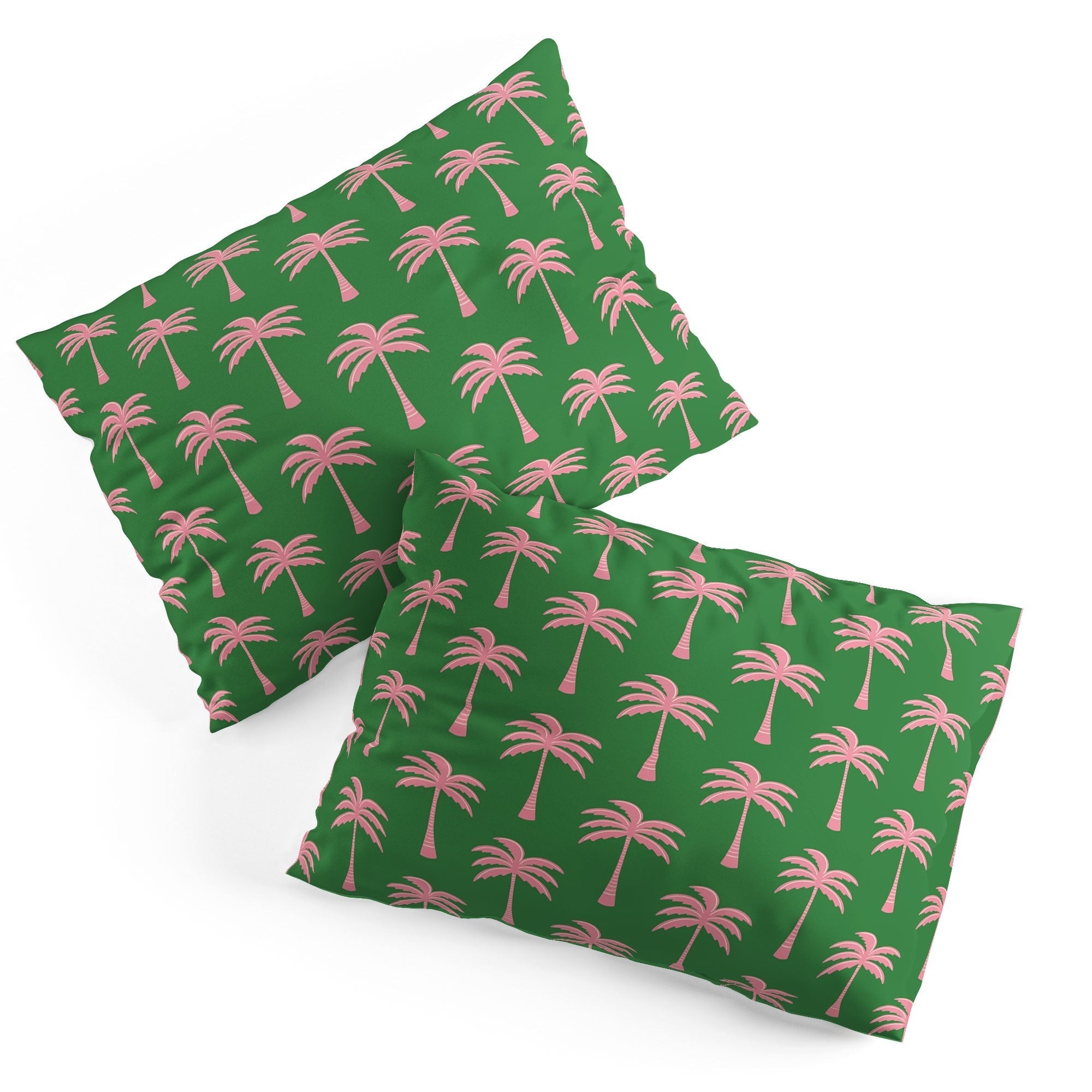 Design by Spark Pink Palm Tree Oasis Pillow Shams