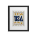 DENY Designs USA Stamp Framed Art Print