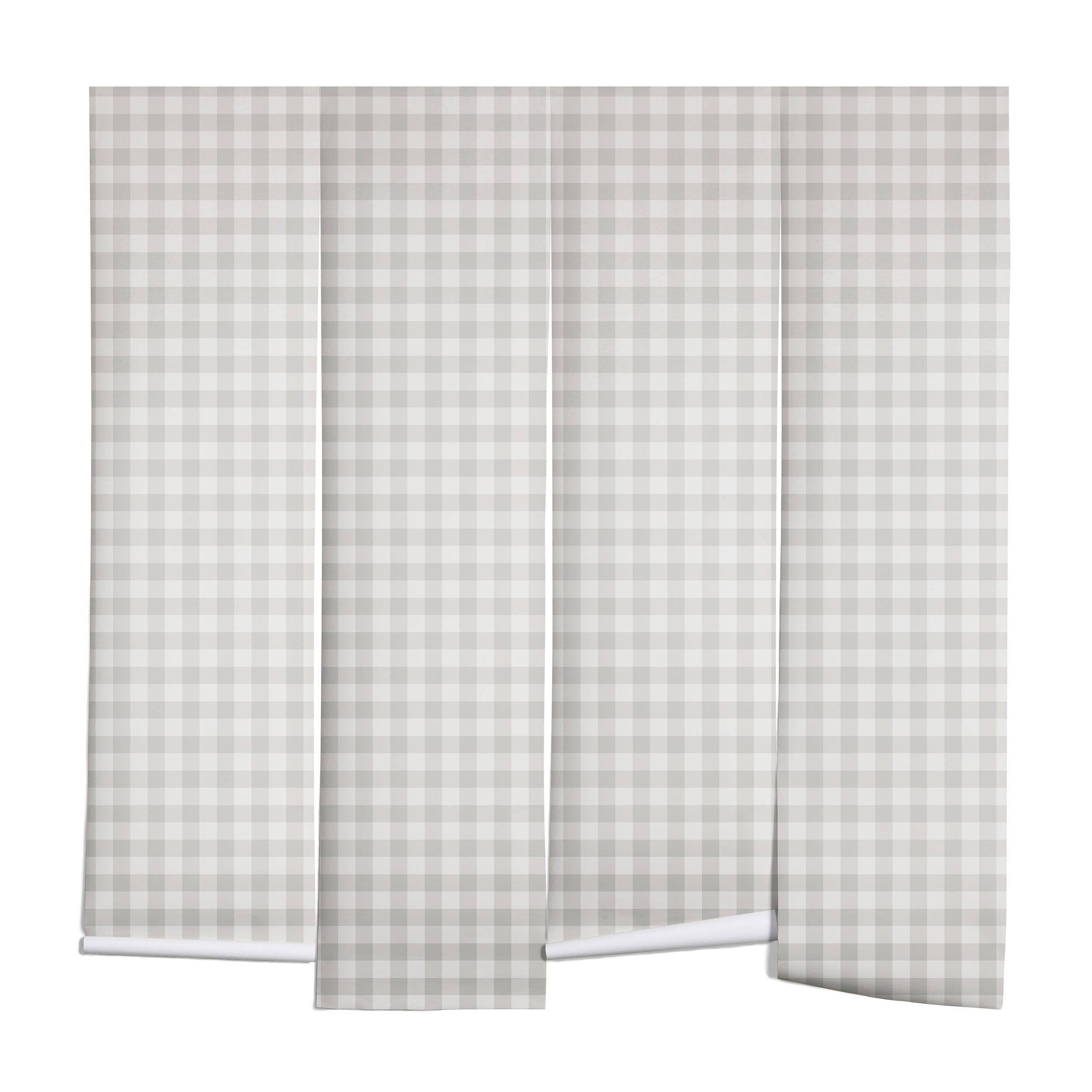 Colour Poems Gingham Plaid Pattern Cloud White Wall Mural