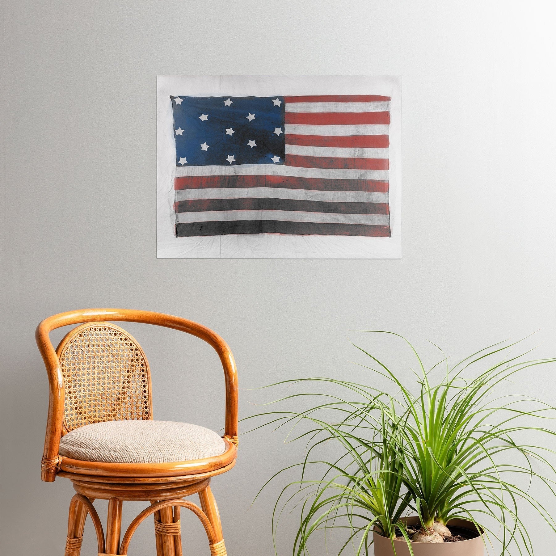 DENY Designs Flag Attributed to Elizabeth Schuyler Hamilton Poster