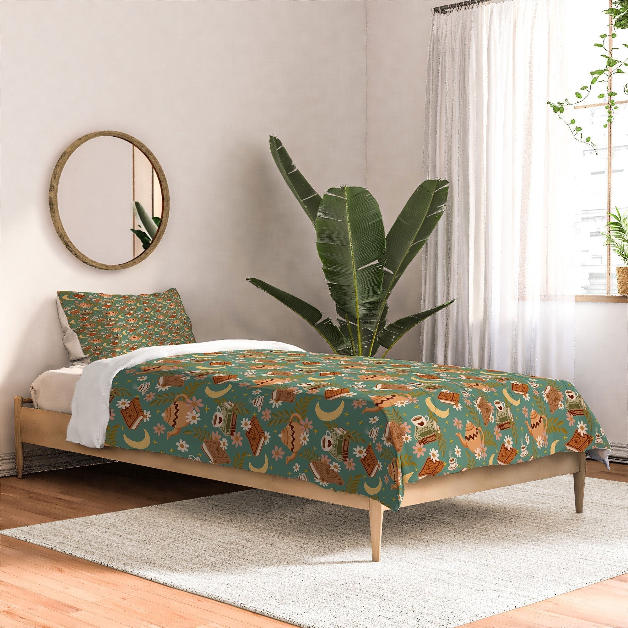 Avenie Moonlit Reading Nook I Comforter