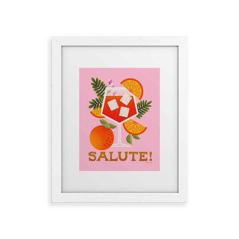 Jessica Molina Orange Spritz Framed Art Print