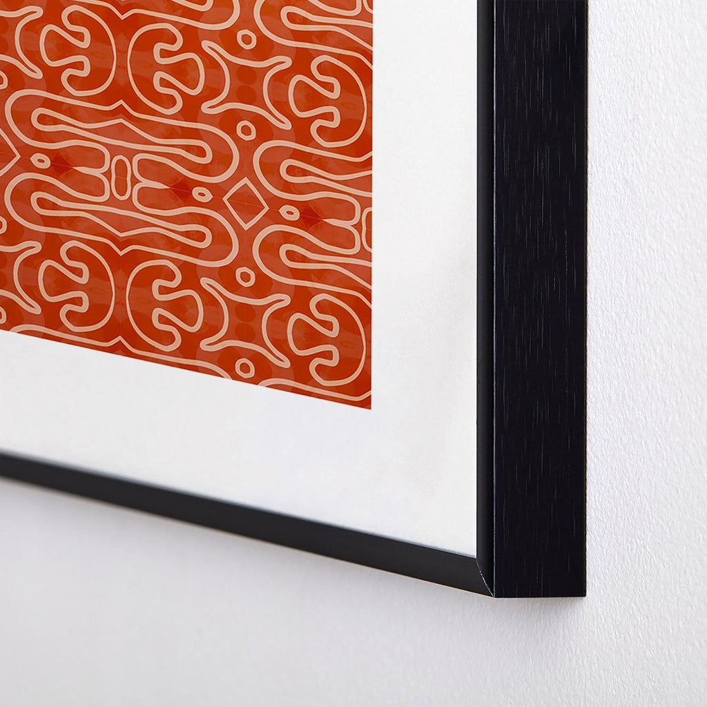 Mirimo Venexiana Burnt Orange Metal Framed Art Print