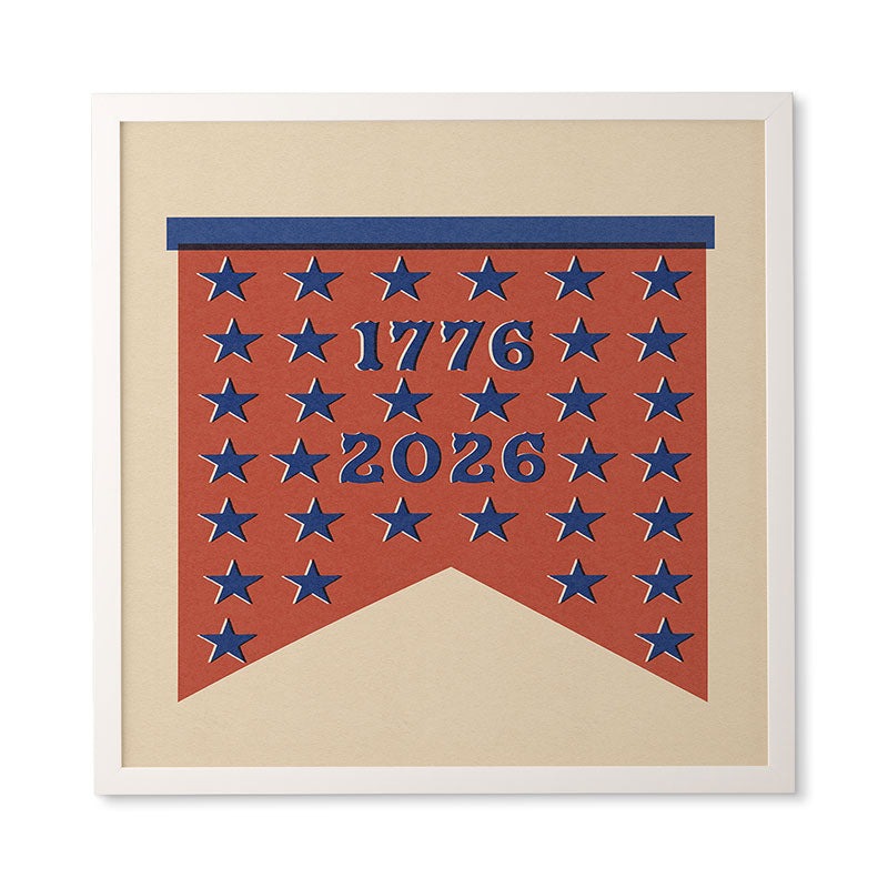DENY Designs Star Banner Framed Wall Art