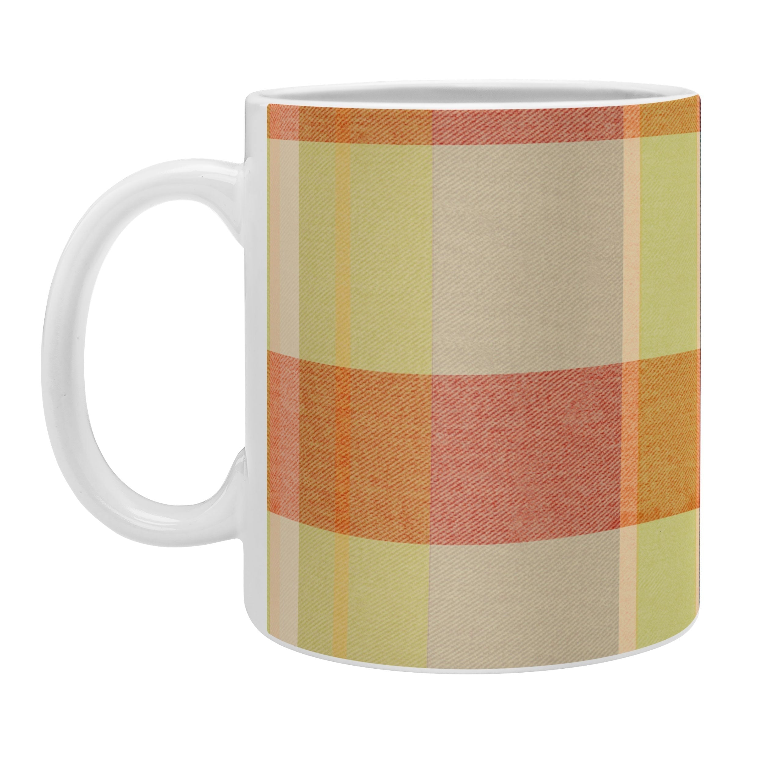 Marta Barragan Camarasa Retro Picnic Plaid Warm Tones Coffee Mug