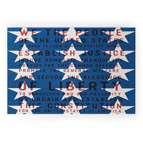 DENY Designs Starred Preamble Welcome Mat