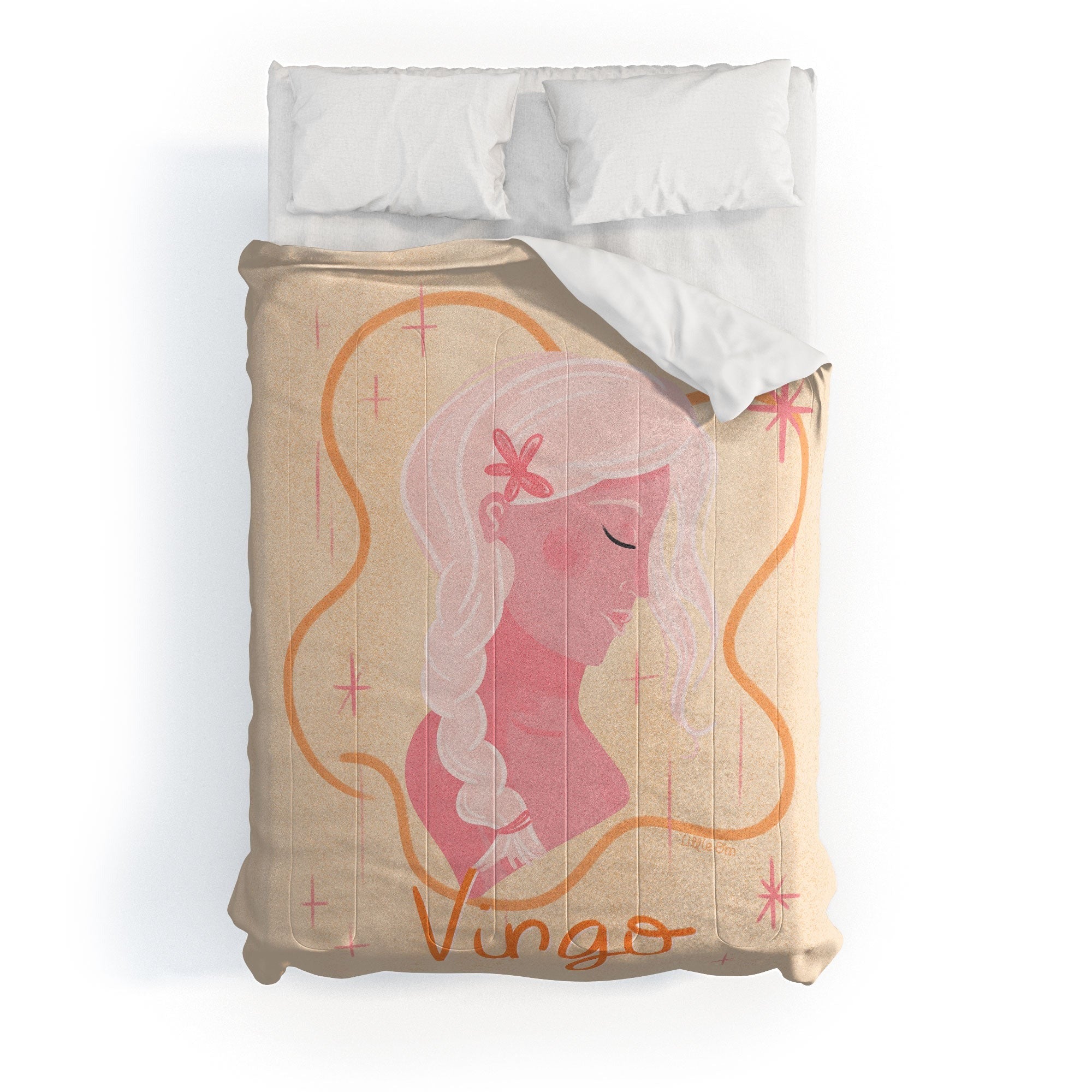 Little Om Zodiac Sign Virgo Comforter