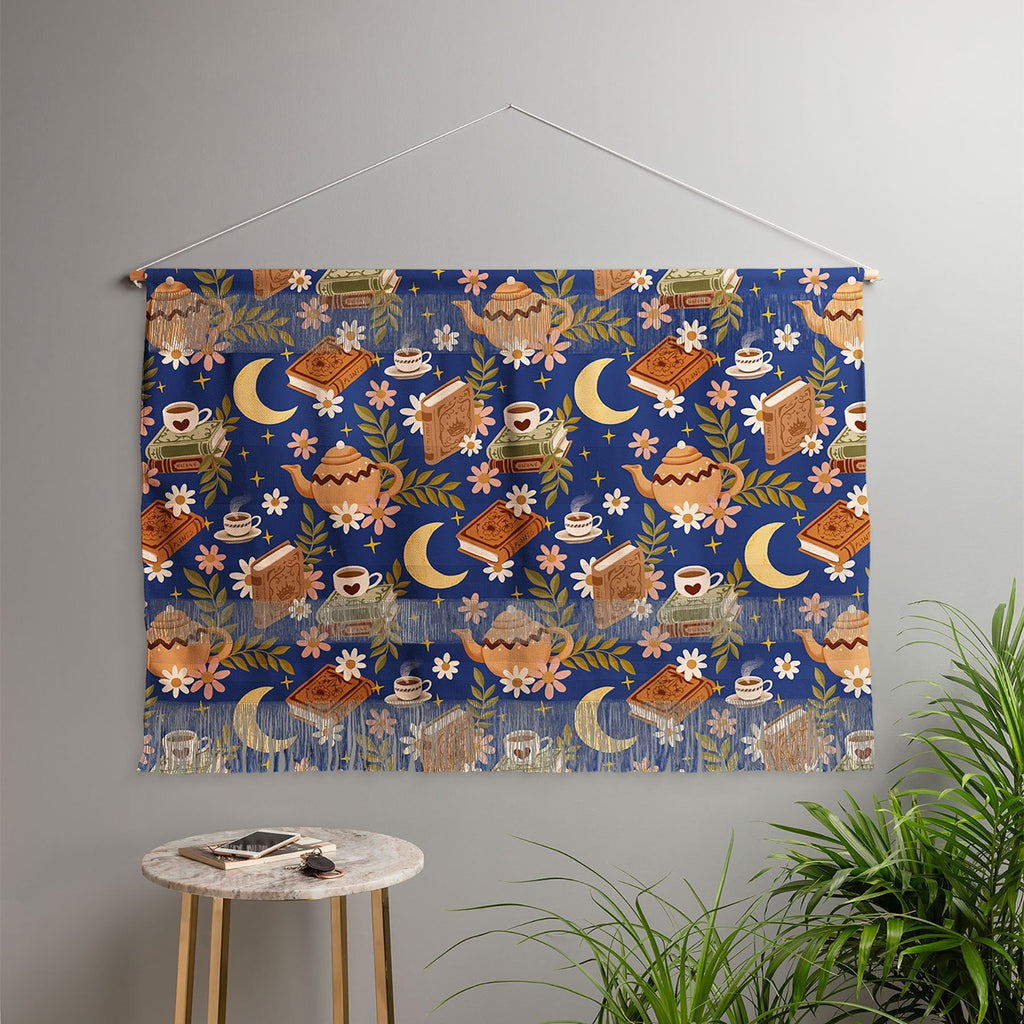 Avenie Moonlit Reading Nook II Wall Hanging Landscape