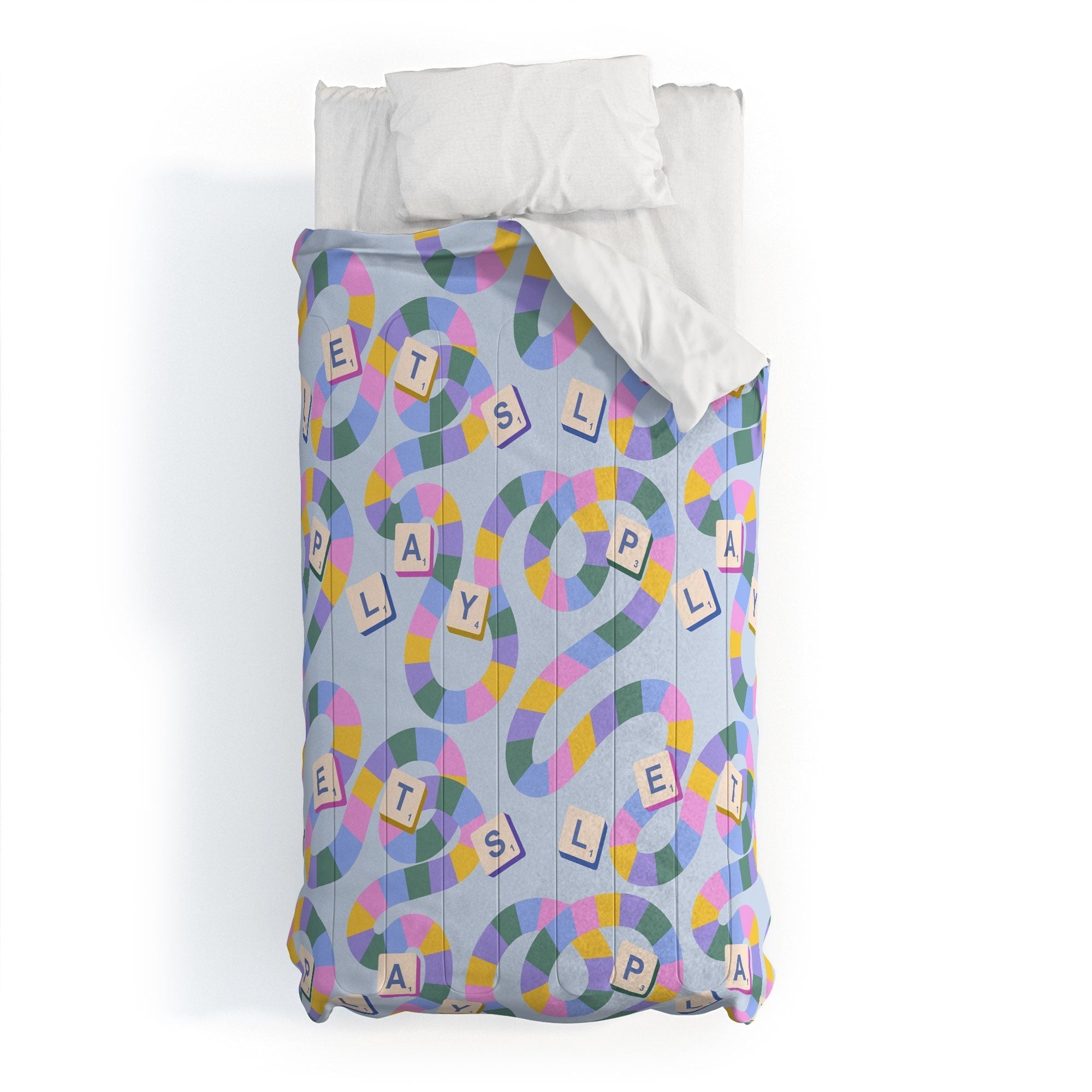 Design by Spark Scrabble Board Game Night Comforter