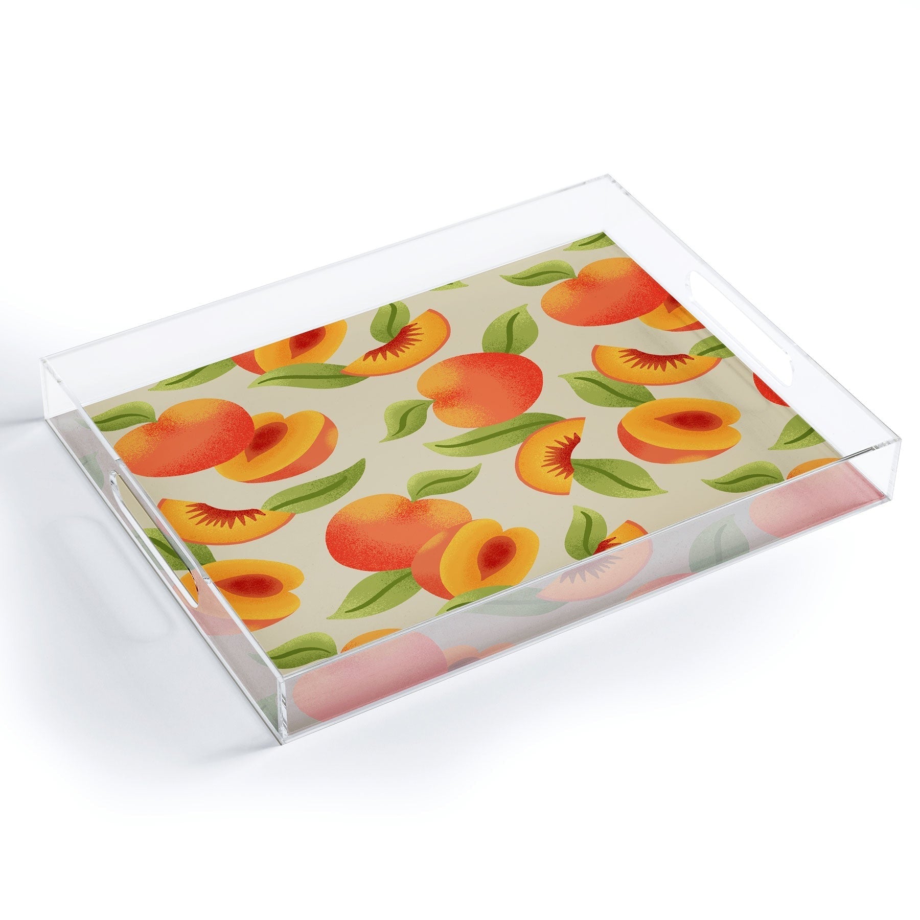 Jessica Molina Peach Pattern Acrylic Tray
