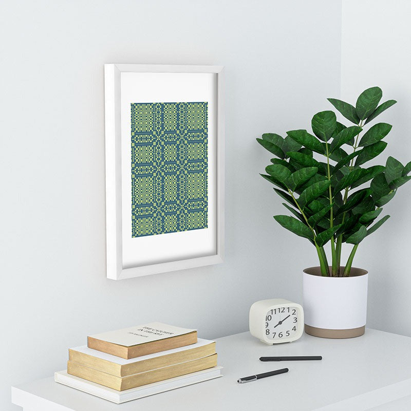Marta Barragan Camarasa Nostalgic Grid Design Recessed Framing Rectangle