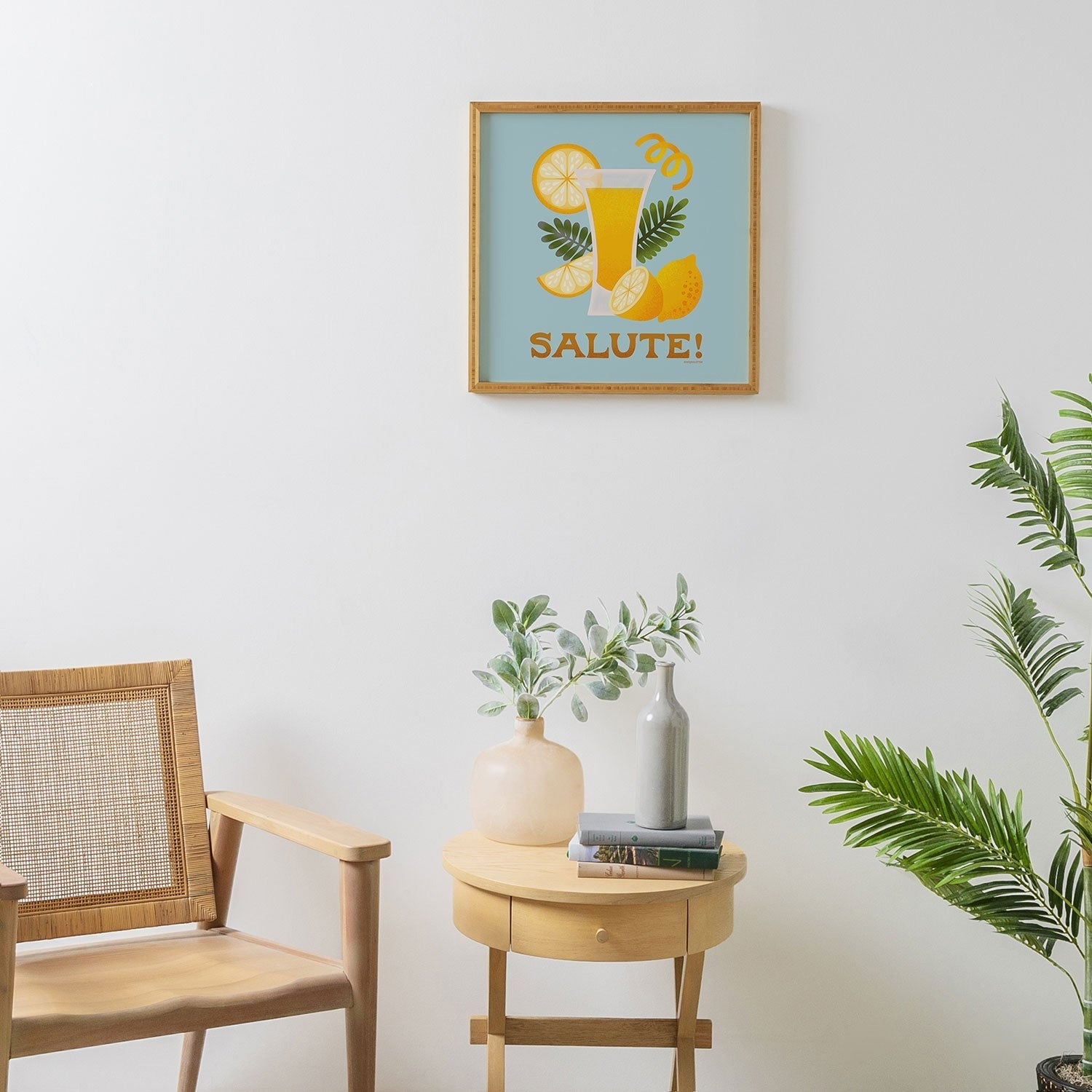 Jessica Molina Limoncello Cocktail Framed Wall Art