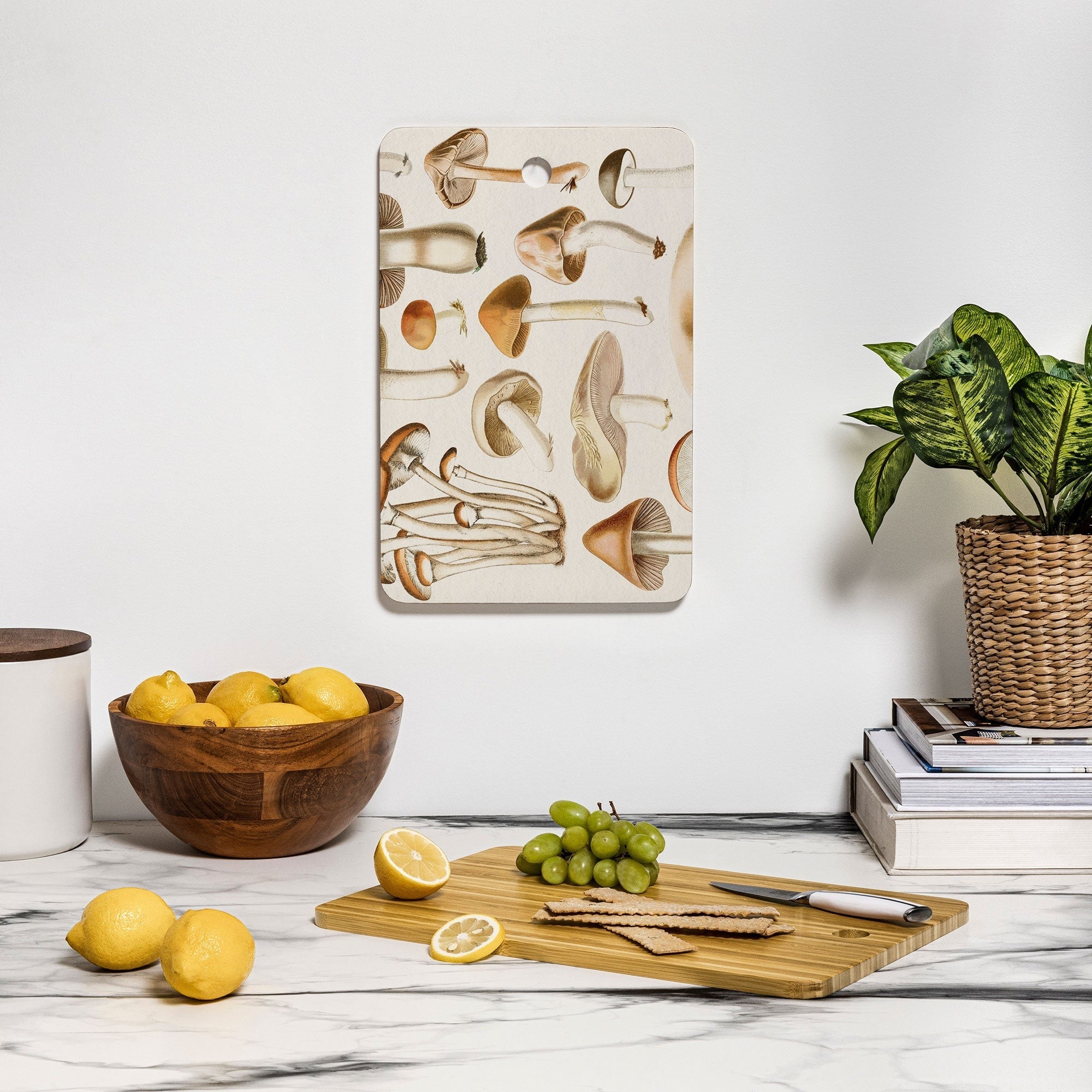 Gal Design Mushrooms Collection Cutting Board Rectangle