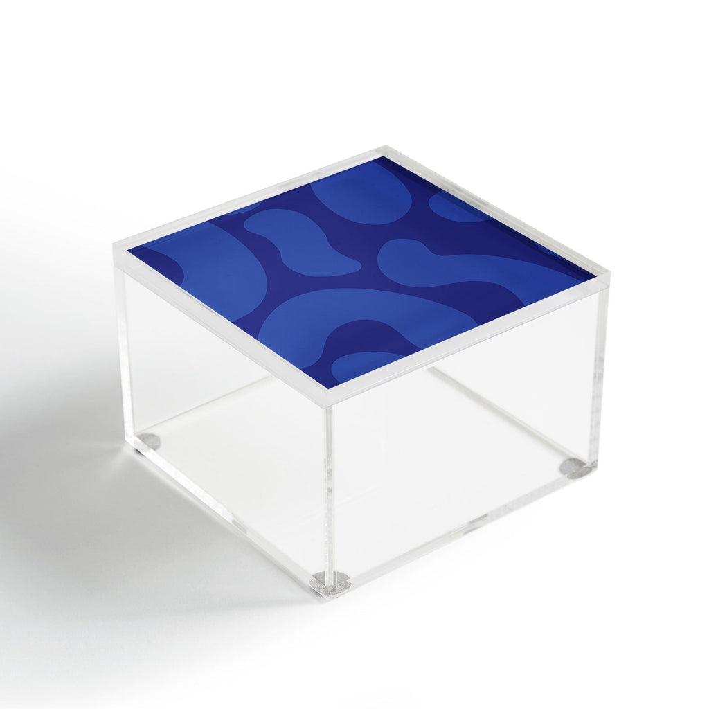 Camilla Foss Blue Pebble Acrylic Box