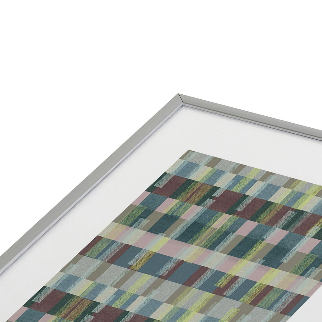 Marta Barragan Camarasa Dynamic Linear Blocks Metal Framed Art Print