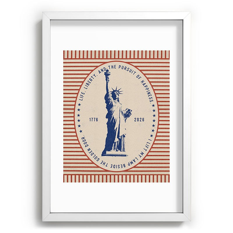 DENY Designs Life Liberty Recessed Framing Rectangle