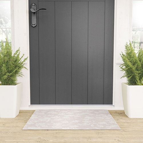 Gabriela Fuente Martine Neutral Welcome Mat