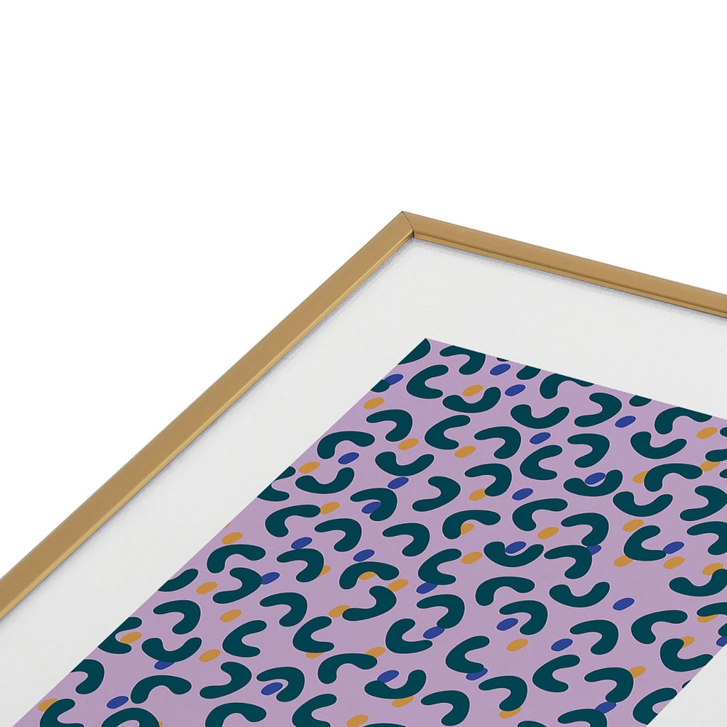 Camilla Foss Pebbles Mix Metal Framed Art Print