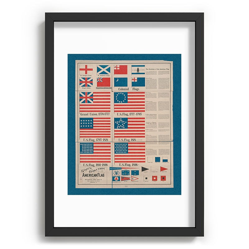 DENY Designs Goff s Evolution of the American Flag Recessed Framing Rectangle