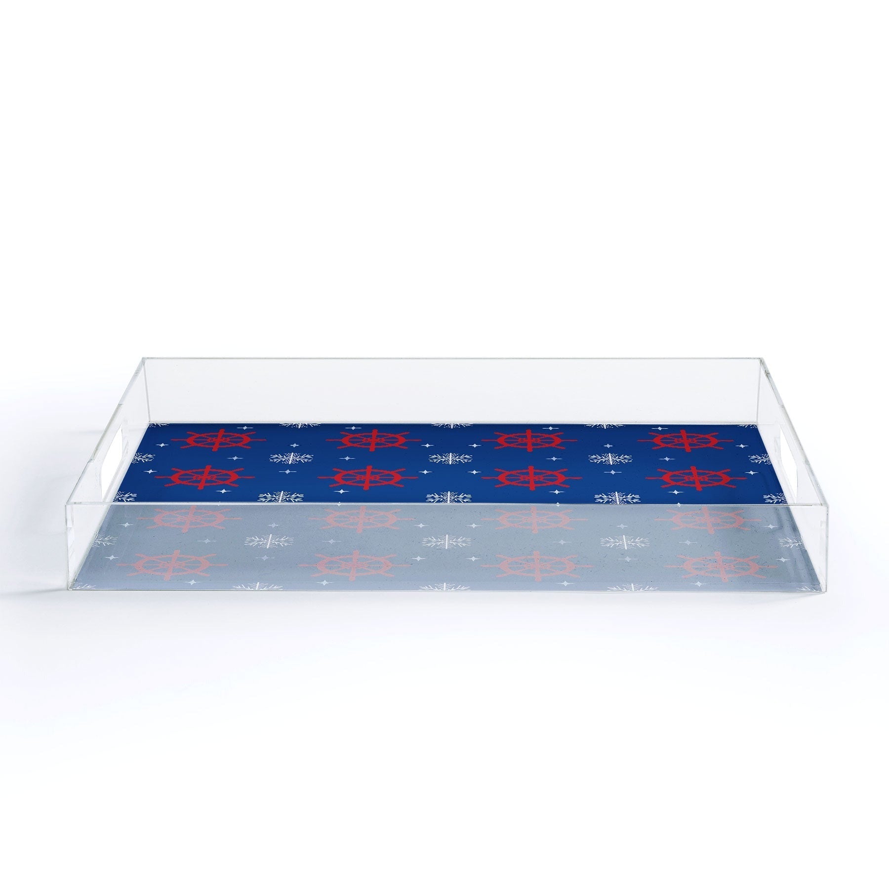 Design by Spark Holiday Helms and Snowflakes Acrylic Tray