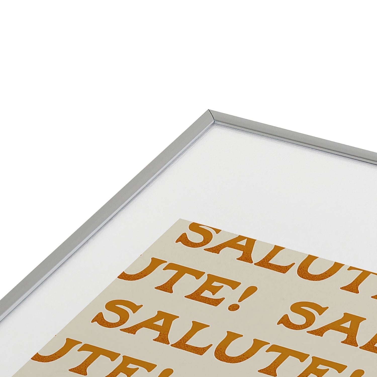 Jessica Molina Salute Gold Pattern on Cream Metal Framed Art Print