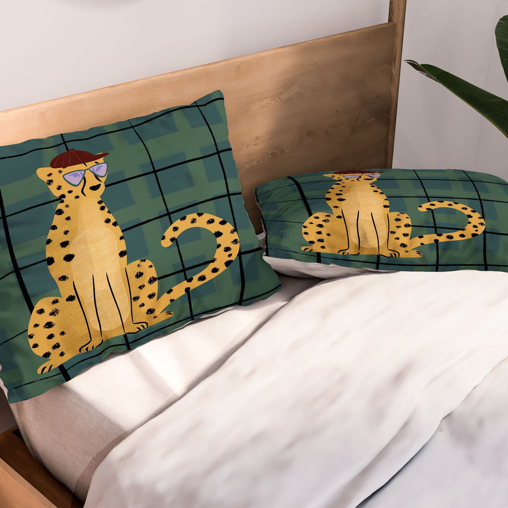 Design by Spark Cheetah Cool Cat Pillow Shams