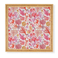 Ninola Design Botanic Retreat Coral Reef Crab Lobster Red Framed Wall Art