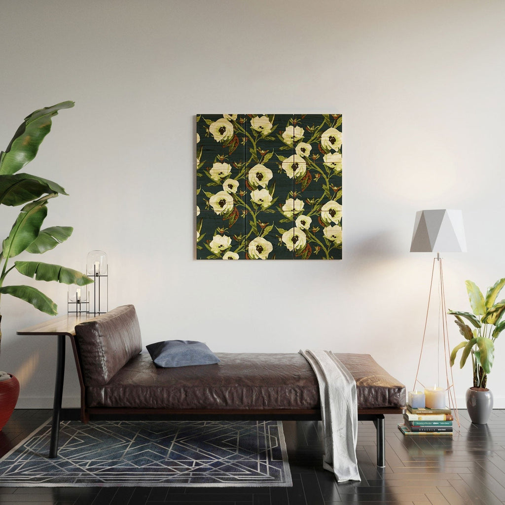 ThirtyOne Illustrations Circa in Olive Wood Wall Mural